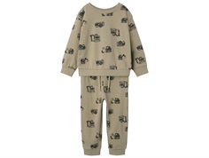 Name It sweatsuit pure cashmere with construction machines